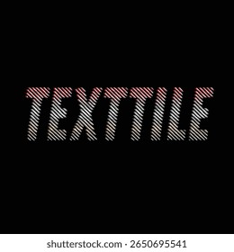 Texttile Typography Design Retro Text Effect