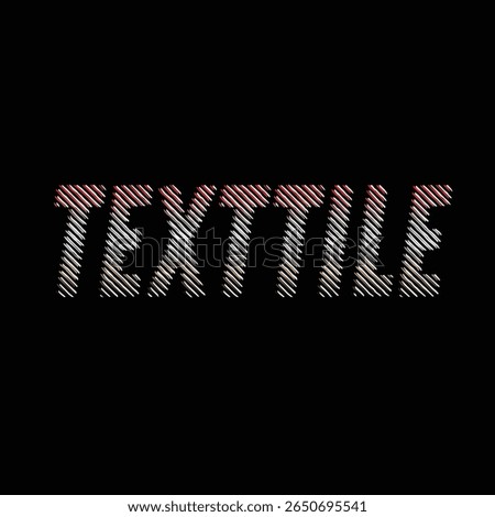 Texttile Typography Design Retro Text Effect