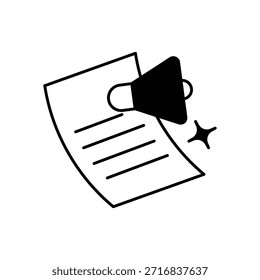 Icono de texto a voz Vector ilustración de stock