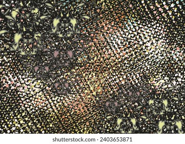 Textural backdrop with colored dots and floral or animal motifs for textiles or fabrics. Elegance background for business concepts, covers, fashion trends, holidays or events, scrapbooking or carpets