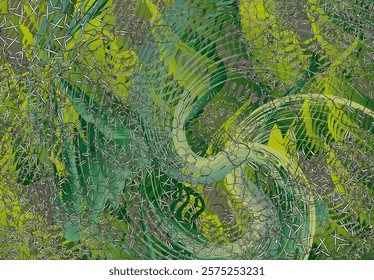 Textural backdrop - forest motifs for interiors or prints on T-shirts. Camouflage background for covers, tiles, fashion trends, business concept, wallpaper, textiles, fabrics, dynamic posters, etc.