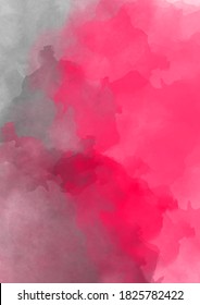 Fondo textural para la creatividad. Humo colorido de color rosa en un fondo negro aislado. Antecedentes del humo de la violación