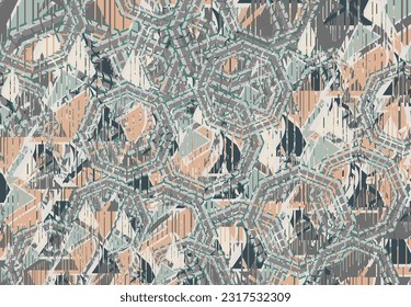 Textural background for interior solutions or textiles. Geometric motifs for fashion trends, business concepts, fabric products, covers, scrapbooking, posters, prints on T-shirts, wallpaper, etc.