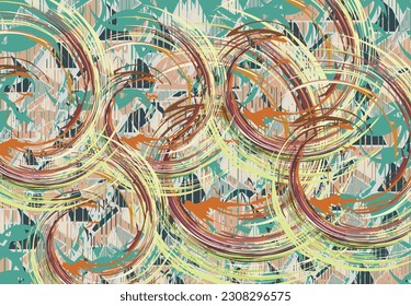 Fondo textural con elementos giratorios y triangulares para textiles o impresiones. Líneas cruzadas y motivos decorativos para las tendencias de la moda, conceptos de negocio, tejidos, soluciones de interiores, cubiertas, scrapbooking