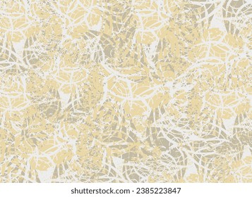 Textural golden-gray background for textiles or fabric products. Decorative backdrop with swirl motifs for business concepts, covers, backgrounds and textures, prints, fashion trends, posters, etc.