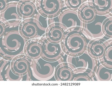Textural spiral backdrop for textiles or fabrics. Vintage vortex backdrop for fashion, business concepts, covers, scrapbooking, tiles, posters, interior solutions, wallpapers, backgrounds or textures