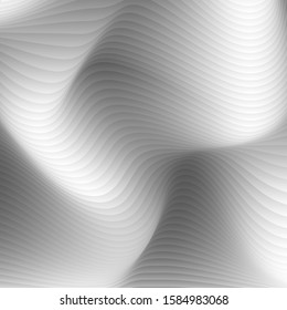 Textural white background. Wave pattern.