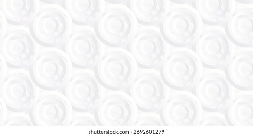 Texture 3 d background with abstract circles of different sizes, seamless pattern with waves. Pattern with white spirals, beautiful wallpapers for weddings. 