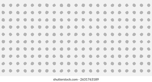 Texture, abstract background. Dot  in gray on white background. Text Width.