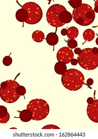 texture with abstract image of the cherries