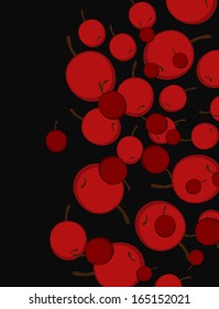 texture with abstract image of the cherries