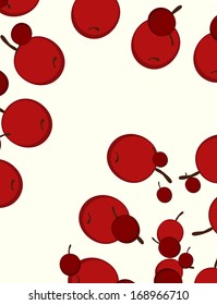 texture with abstract image of the cherries