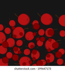 texture with abstract image of cherries