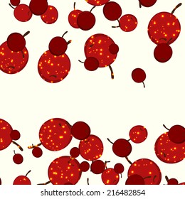 texture with abstract image of the cherries