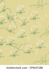 texture with abstract image of lily of the valley