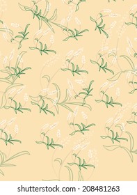 texture with abstract image of lily of the valley