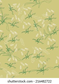 texture with abstract image of lily of the valley