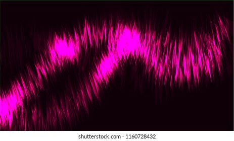 Texture abstract purple cosmic magical glowing bright shining neon lines wave strips of threads of energy patterns and copy space. The background. Vector illustration.