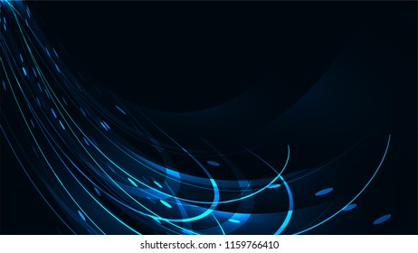 Texture of abstract red magical glowing bright shining neon lines of waves of strips of threads of energy patterns and copy space. The background. Vector illustration.