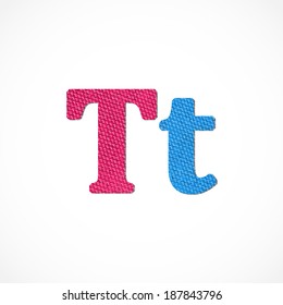 Texture Alphabet with capital and small letters. Vector illustration. Eps10 (Transparency effects).