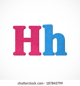 Texture Alphabet with capital and small letters. Vector illustration. Eps10 (Transparency effects).