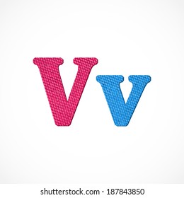Texture Alphabet with capital and small letters. Vector illustration. Eps10 (Transparency effects).