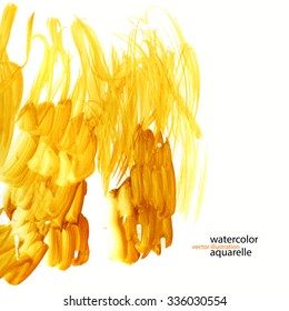 Texture of aquarelle. Watercolor vector illustration. Hand drawing of brush