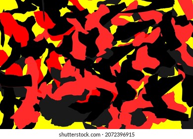 Dibujo vectorial del Ejército de Textura Negro Amarillo Naranja