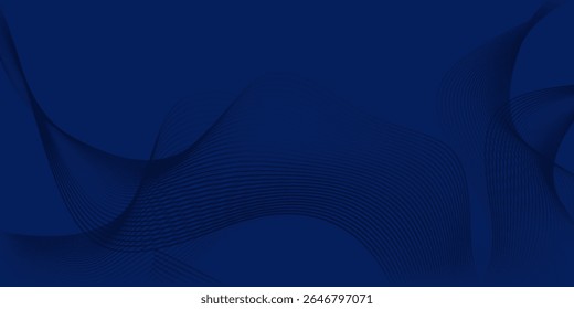 Design de fundo de arte textura com padrão de linha azul escuro diagonal. Modelo de vetor para convite de minimalismo digital moderno