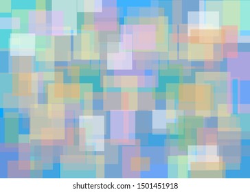 A texture assembled from translucent colored rectangles.