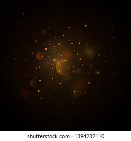 Texture background abstract black or silver, gold Glitter and elegant for Christmas. Dust white. Sparkling magical dust particles. Magic concept. Abstract background with bokeh effect Night sky space