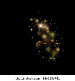 Texture background abstract black. Sparkling magical dust particles. Magic concept. Abstract background with bokeh effect.