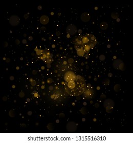 Texture background abstract black and white or silver, gold Glitter and elegant for Christmas. Dust white. Sparkling magical dust particles. Magic concept. Abstract background with bokeh effect. 