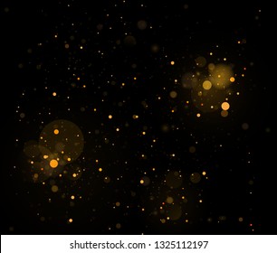 Texture background abstract black and white or silver, gold Glitter and elegant for Christmas Dust white. Sparkling magical dust particles Magic concept Abstract background with bokeh effect. Vector 