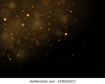 Texture background abstract black and white or silver, gold Glitter and elegant for Christmas. Dust white. Sparkling magical dust particles. Magic concept. Abstract background with bokeh effect. 