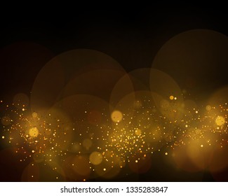 Texture background abstract black and white or silver, gold Glitter and elegant for Christmas. Dust white. Sparkling magical dust particles. Magic concept. Abstract background with bokeh effect. 