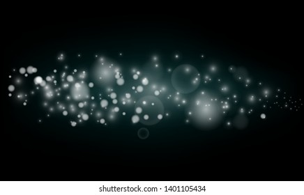 Texture background abstract black and white or silver Glitter and elegant for Christmas. Dust white. Sparkling magical dust particles. Magic concept. Abstract background with bokeh effect. 