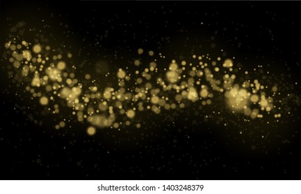 Texture background abstract black and white or silver Glitter and elegant for Christmas. Dust white. Sparkling magical dust particles. Magic concept. Abstract background with bokeh effect.