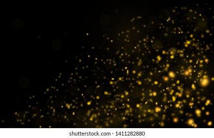 Texture background abstract black and white or silver Glitter and elegant for Christmas. Dust white. Sparkling magical dust particles. Magic concept. Abstract background with bokeh effect.