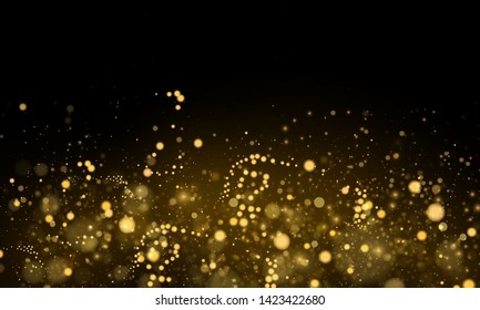 Texture background abstract black and white or silver Glitter and elegant for Christmas. Dust white. Sparkling magical dust particles. Magic concept. Abstract background with bokeh effect.