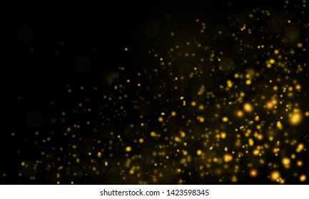 Texture background abstract black and white or silver Glitter and elegant for Christmas. Dust white. Sparkling magical dust particles. Magic concept. Abstract background with bokeh effect.