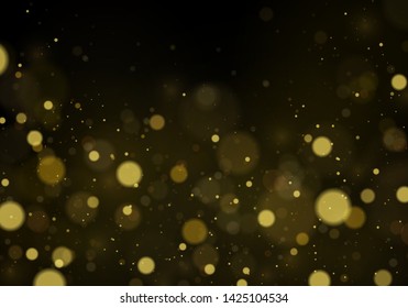 Texture background abstract black and white or silver Glitter and elegant for Christmas. Dust white. Sparkling magical dust particles. Magic concept. Abstract background with bokeh effect Vector