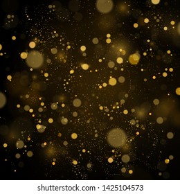 Texture background abstract black and white or silver Glitter and elegant for Christmas. Dust white. Sparkling magical dust particles. Magic concept. Abstract background with bokeh effect Vector