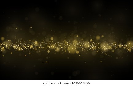 Texture background abstract black and white or silver Glitter and elegant for Christmas. Dust white. Sparkling magical dust particles. Magic concept. Abstract background with bokeh effect Vector