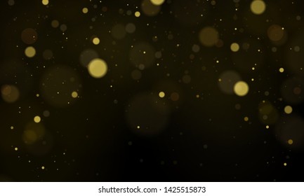 Texture background abstract black and white or silver Glitter and elegant for Christmas. Dust white. Sparkling magical dust particles. Magic concept. Abstract background with bokeh effect Vector
