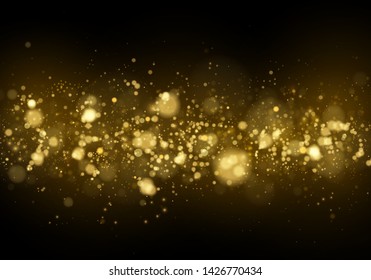 Texture background abstract black and white or silver Glitter and elegant for Christmas. Dust white. Sparkling magical dust particles. Magic concept. Abstract background with bokeh effect.