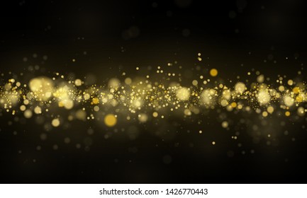 Texture background abstract black and white or silver Glitter and elegant for Christmas. Dust white. Sparkling magical dust particles. Magic concept. Abstract background with bokeh effect Vector