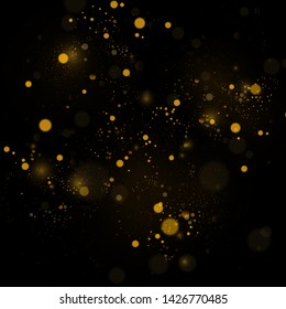 Texture background abstract black and white or silver Glitter and elegant for Christmas. Dust white. Sparkling magical dust particles. Magic concept. Abstract background with bokeh effect Vector