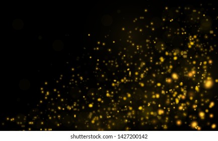 Texture background abstract black and white or silver Glitter and elegant for Christmas. Dust white. Sparkling magical dust particles. Magic concept. Abstract background with bokeh effect.