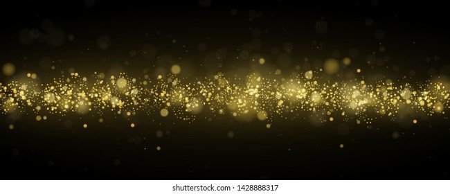 Texture background abstract black and white or silver Glitter and elegant for Christmas. Dust white. Sparkling magical dust particles. Magic concept. Abstract background with bokeh effect Vector